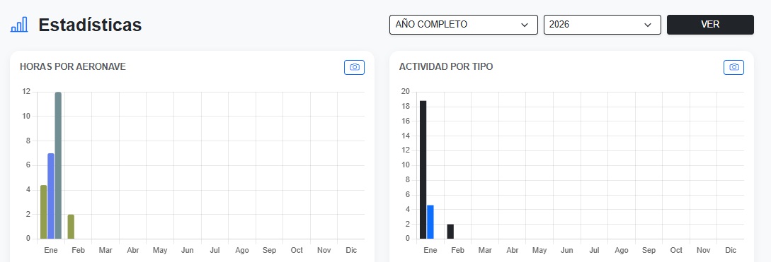 Estadísticas AeroGestión Pro
